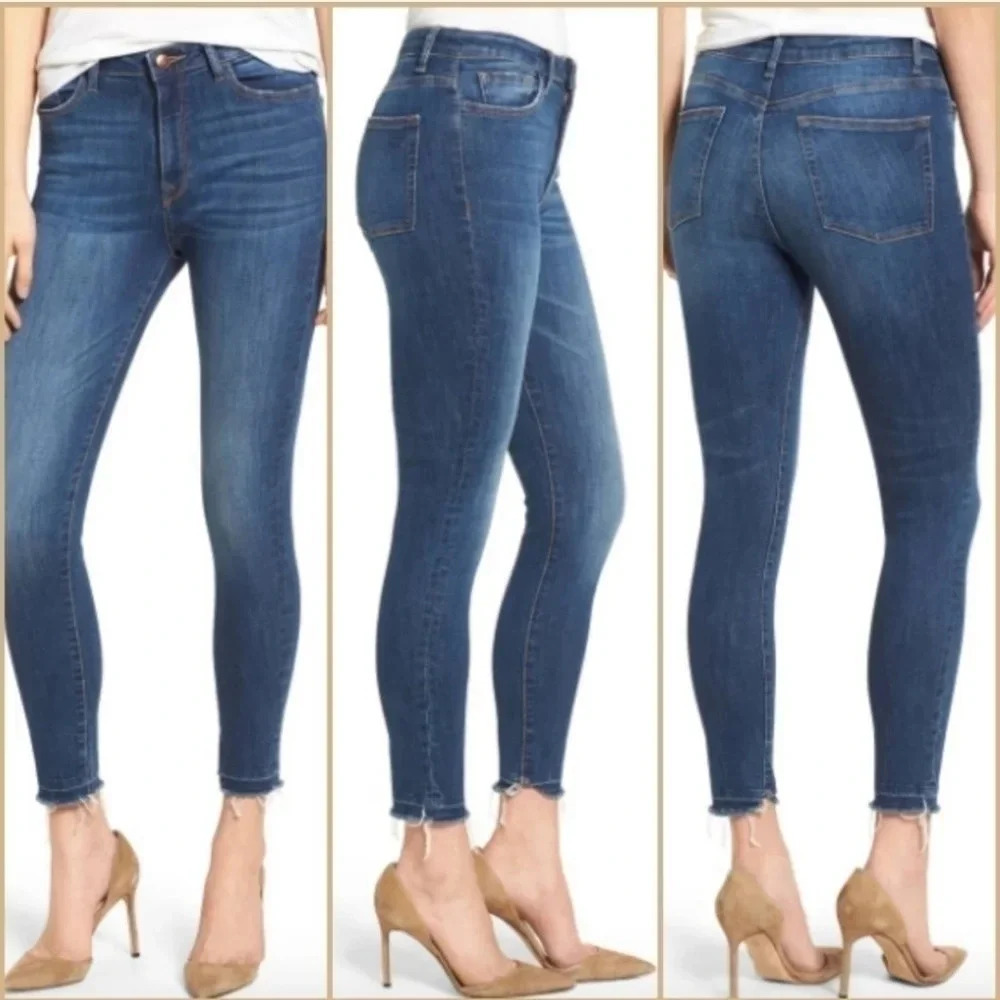 DL1961 Chrissy Trimtone Skinny Ankle Jeans in Incognito
